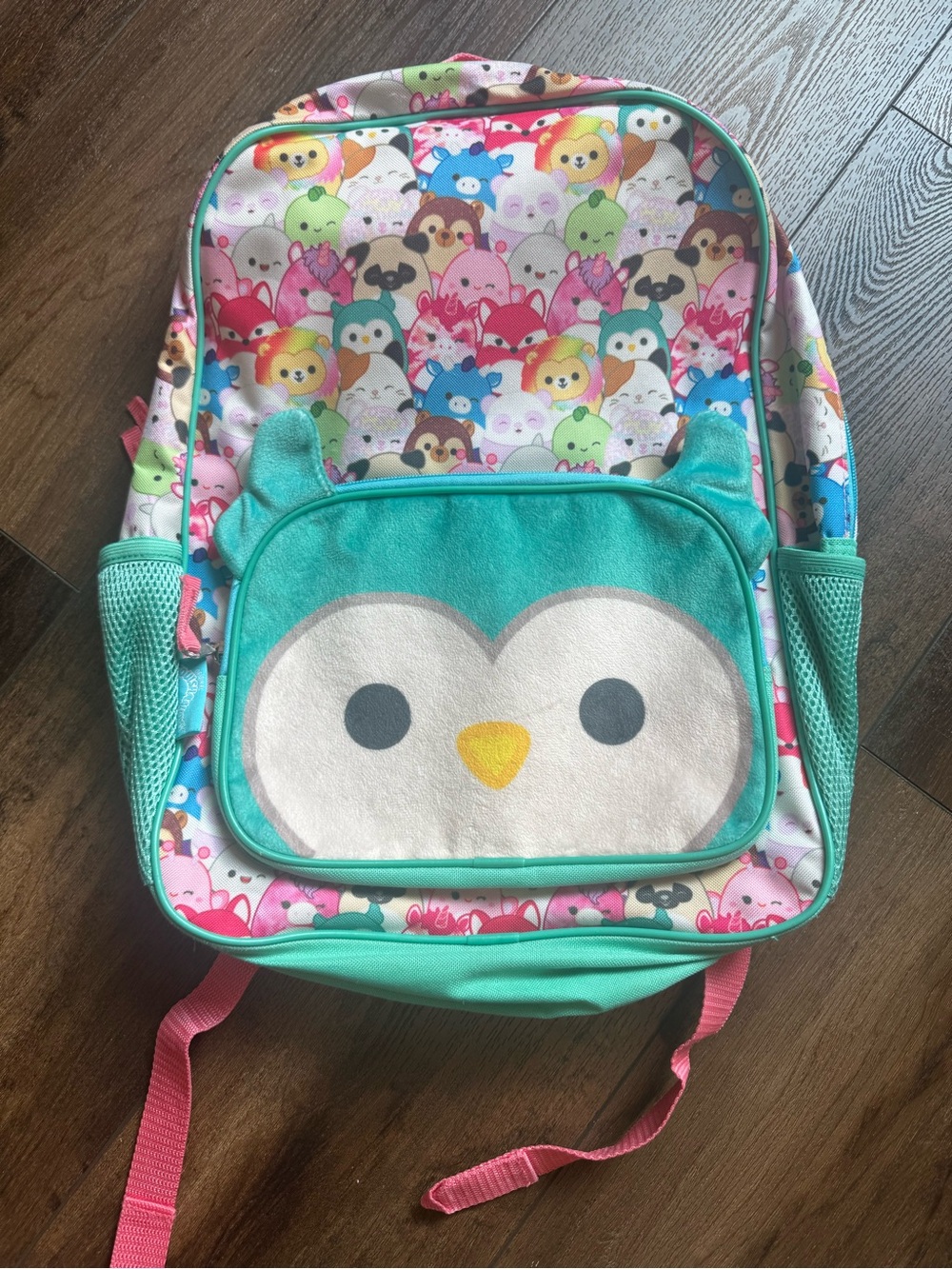 Squishmallows Owl Backpack for girls 16” by 12”